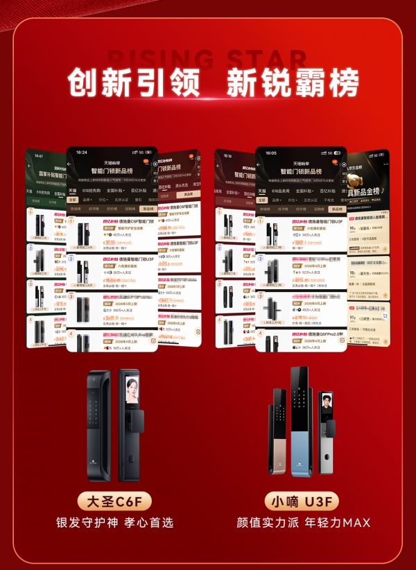 大圣C6F智能锁照片