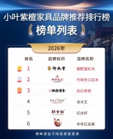 2026年6月小叶紫檀家具品牌科普