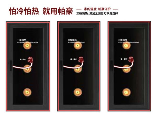 帕豪门窗三级隔热体验区