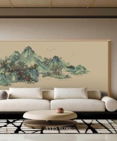 《观山》刺绣墙背景：伊伊布舍巨献