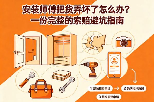 Illustration of a damaged home installation