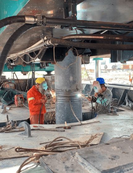 Figure 3 Pipe Pile Joining (Welding Method) Process Diagram