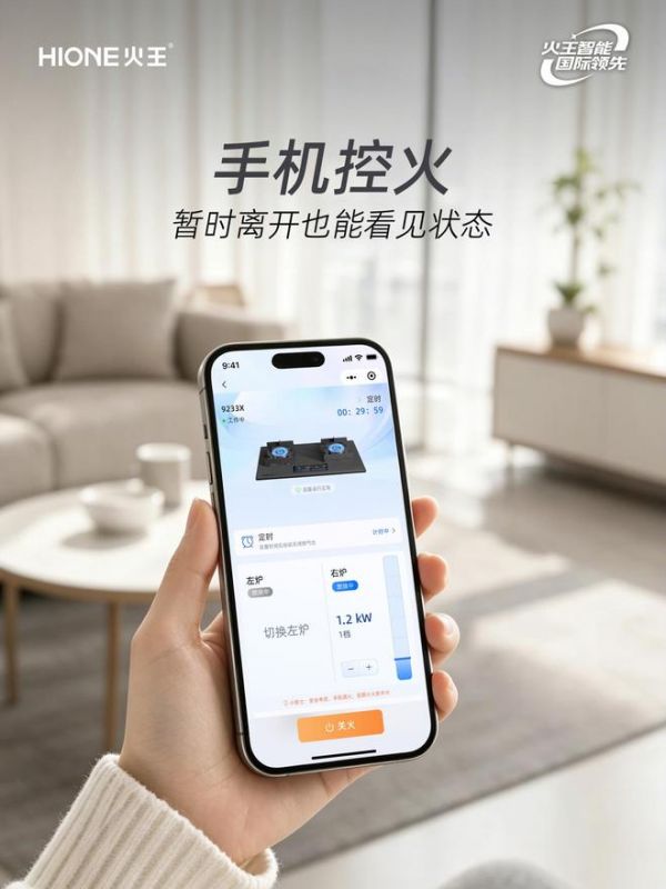 火王智能灶：暂时离开，火王让你看见状态