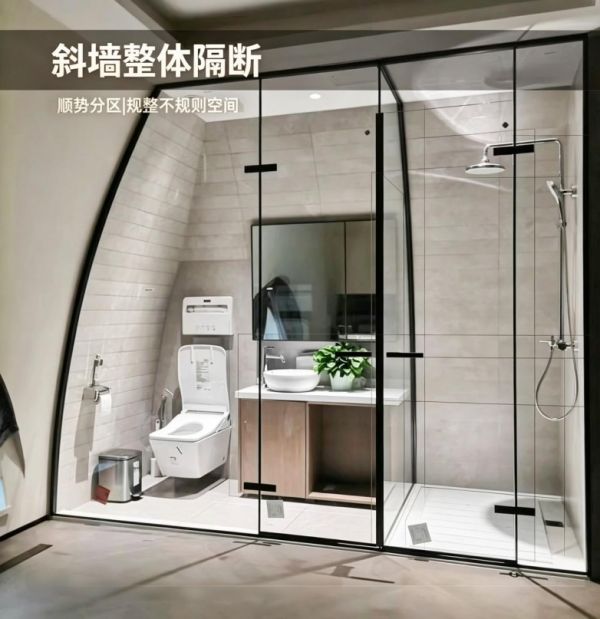 Sloping Wall Overall Partition