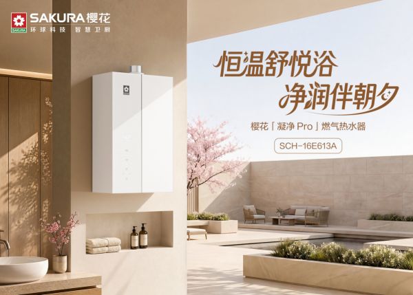 樱花「凝净 Pro」燃气热水器