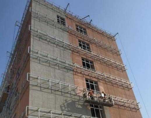 图3 陶瓷凝胶绝热系统施工现场